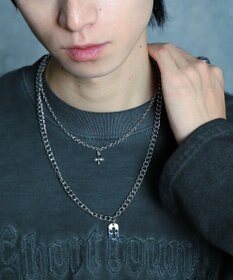 WEGO Mモチーフレイヤードネックレス