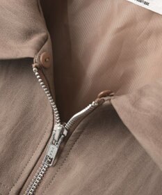 CRAFT STANDARD BOUTIQUE フェイクレザー衿ボアブルゾン