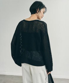 UNFILO クロシェレースニット ZIPカーディガン