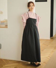 #Newans 【洗える】スクエアショルダーポイントニット