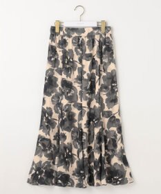 ANY SIS 【洗える】アートフラワープリント スカート