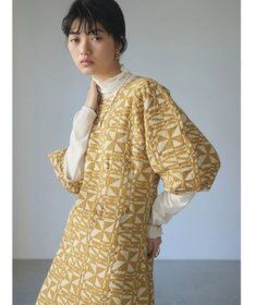 Green Parks ａ．ニットジャガード柄ワンピース