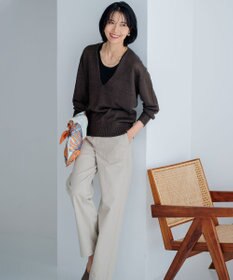 23区 【Oggi4月号掲載/洗える】スラブツイルストレッチ ベイカー パンツ