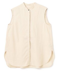 UNFILO リネンレーヨン ノースリーブブラウス