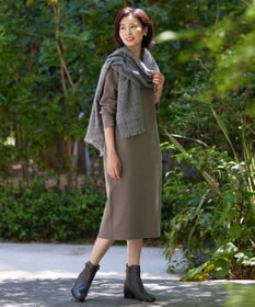 J.PRESS LADIES 【洗える】VIS/PE MILANO ニット ワンピース