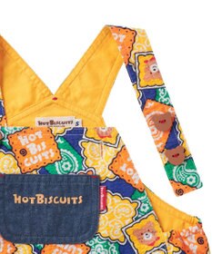 MIKI HOUSE HOT BISCUITS 【70-110cm】 バンダナ柄 オーバーオール
