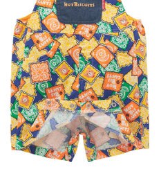 MIKI HOUSE HOT BISCUITS 【70-110cm】 バンダナ柄 オーバーオール
