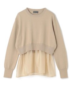 uncrave ウール ナイロン ペプラム ニット（uncrave STANDARD）