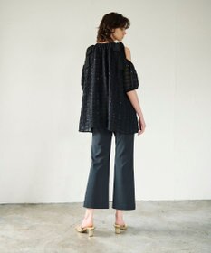 GRACE CONTINENTAL チュールフリルフレアトップ