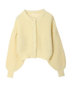 earth music&ecology ヘアリーショートニットカーディガン