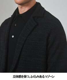 GOTAIRIKU テーラード設計【洗える】ニット カーディガンジャケット