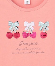 ANY KIDS 【綿100%】ドロップショルダーミラクルスパンコールTシャツ