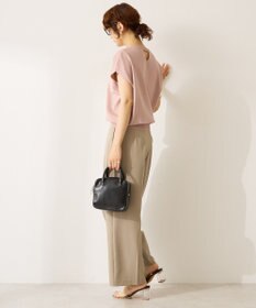 AMERICAN HOLIC 【WEB限定】接触冷感ラメフレンチスリーブニットプルオーバー