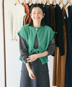 CRAFT STANDARD BOUTIQUE キナリノコラボ/洗える2wayモールニットベスト/24AW