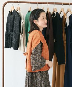 CRAFT STANDARD BOUTIQUE キナリノコラボ/洗える2wayモールニットベスト/24AW