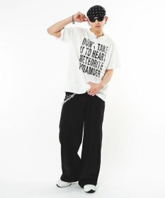 WEGO 【ユニセックス着用ITEM】ビッグロゴスラブヘンリーネックT（SS）