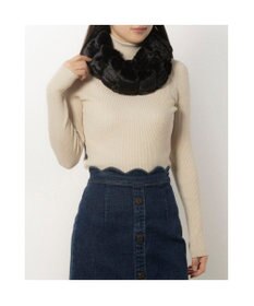 UNBILLION カシュネ cache nez / 畝入りフェイクファースヌード