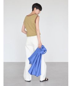 AMERICAN HOLIC ミジンボーダーノースリーブカットプルオーバー