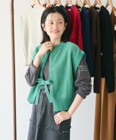 CRAFT STANDARD BOUTIQUE キナリノコラボ/洗える2wayモールニットベスト/24AW