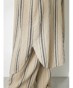 CRAFT STANDARD BOUTIQUE リネンレーヨンストライプワンピース