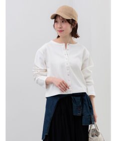 Te chichi カットソークルーネックカーディガン