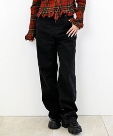 caqu 80's slim baggy バギーフィットワイドデニム