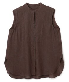 UNFILO リネンレーヨン ノースリーブブラウス