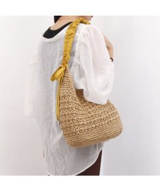 UNBILLION カシュカシュ cachecache / ドロストギャザーハンドル柄編2wayトート