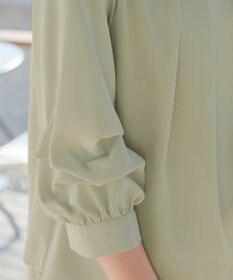 Tiaclasse つまみタック袖レイヤードブラウス