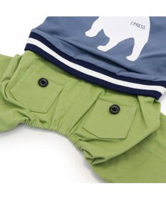 PET PARADISE J.PRESS バックブルドッグ パンツつなぎ 小型犬