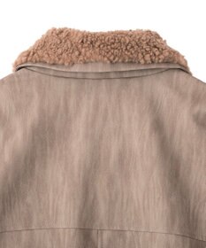 CRAFT STANDARD BOUTIQUE フェイクレザー衿ボアブルゾン