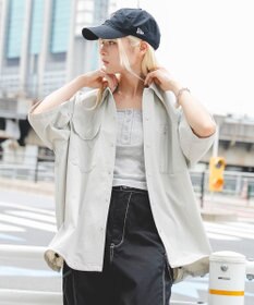 WEGO 【ユニセックス着用ITEM/MLサイズ展開/機能シャツ】リップストップシャツ（SS）