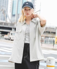 WEGO 【ユニセックス着用ITEM/MLサイズ展開/機能シャツ】リップストップシャツ（SS）
