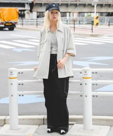 WEGO 【ユニセックス着用ITEM/MLサイズ展開/機能シャツ】リップストップシャツ（SS）