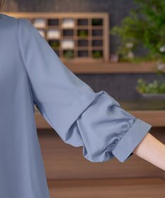 Tiaclasse つまみタック袖レイヤードブラウス