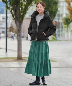 Tiaclasse 【洗える】ティアードフレアスカート