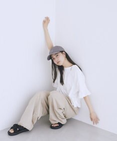 earth music&ecology ピグメントフリルTシャツ