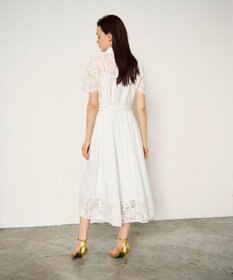 GRACE CONTINENTAL レースコンビタフタワンピース