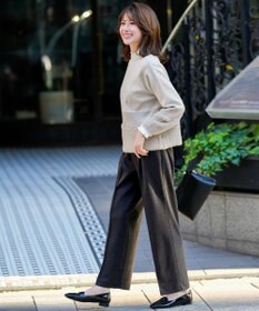 ANY SIS S センタープレスメランジ パンツ