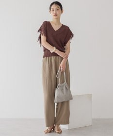 AMERICAN HOLIC 接触冷感ベイカーリラックスパンツ