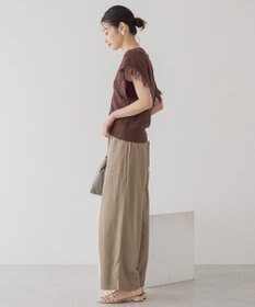 AMERICAN HOLIC 接触冷感ベイカーリラックスパンツ