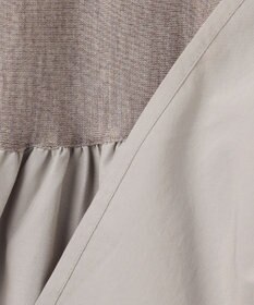 23区 L 【洗える】ギャザープルオーバー コンビ ニット