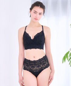 BRADELIS New York 【BRADELIS Me / ノンワイヤー】Lovely Back Bra26S1 補正下着 補整 ブラジャー 華やかなレースの見せインナー