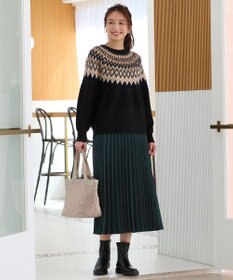 ANY 【10色展開/ウエストゴム】ウーリッシュフラノ プリーツスカート