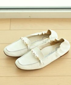 nouvelleRobe Oū 【本革・高反発】Pearl loafers スクエアトゥパルビットローファー
