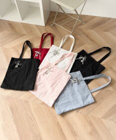 WEGO チャーム付きA4トートバッグ