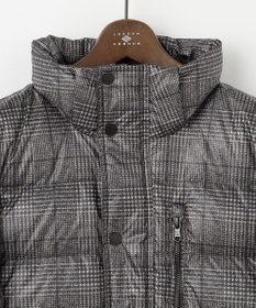 JOSEPH ABBOUD 【撥水/フード取り外し可/ダウン】パウダータフタ ダウン ブルゾン