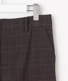 J.PRESS LADIES L アルガンシルク チェック クロップド パンツ