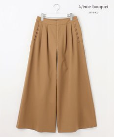 自由区 【カトリエムブーケ】Belle forme スーパーワイドパンツ キャメル