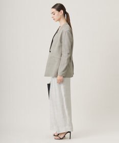 ICB L Vi/Ly/Liツイル  ノーカラージャケット